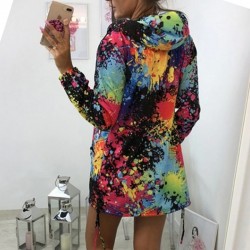 ChaquetasBomber Jacket with print - pocket - zipper - hooded outwear - casual windbreaker