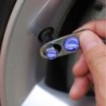 Partes de ruedaTapas de válvulas de coche - antirrobo - emblema de la UE - 5 piezas