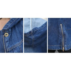 ChaquetasSEXY denim Jacket - Korean Look - hooded