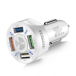 Car phone charger - quick charge 3.0 - 18W - with 2 - 3 - 4 USB portsInterior accessories