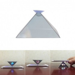 ProyectoresMini proyector de teléfono - forma piramidal - holograma 3D