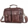 Vintage shoulder bag - with strap / zippers - genuine cowhide leatherBags