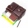 Vintage shoulder bag - with strap / zippers - genuine cowhide leatherBags