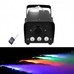 Festive & PartyMini máquina de humo - 500W - LED - RGB - inalámbrica - con mando a distancia