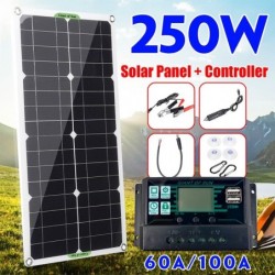 Paneles solaresSolar - panel kit 250w - complete for - car - boat