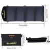 CargadoresPanel solar - cargador de batería - plegable - impermeable - dual 5V/2.1A USB - 25W