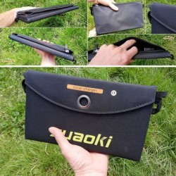 CargadoresPanel solar - cargador de batería - plegable - impermeable - dual 5V/2.1A USB - 25W