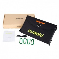 CargadoresPanel solar - cargador de batería - plegable - impermeable - dual 5V/2.1A USB - 25W