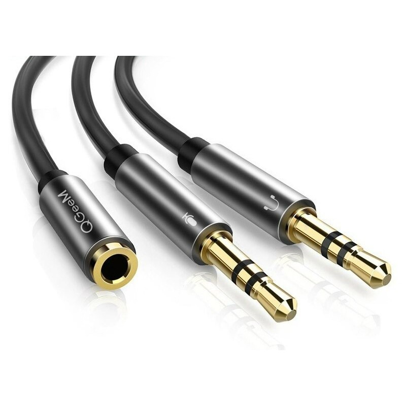 DivisorHeadphone splitter - 3.5mm jack - female to male - for PC