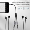 DivisorAudio splitter - 3 female to 1 male - 3.5mm jack - iPhone / Samsung / MP3 player