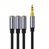 DivisorAudio splitter - 3 female to 1 male - 3.5mm jack - iPhone / Samsung / MP3 player