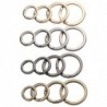 Spring O-ring buckle - round push trigger - hook - carabiner - 19mm - 25mm - 32mm - 38mmKeyrings