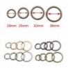 Spring O-ring buckle - round push trigger - hook - carabiner - 19mm - 25mm - 32mm - 38mmKeyrings