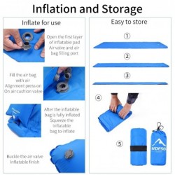 Inflatable sleeping mattress - with bag - for hiking / campingSurvival tools