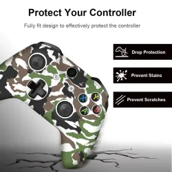 ControladorSilicone protective case cover - Xbox One - slim controller - with 2 grip caps