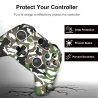 Silicone protective case cover - for Xbox One Slim controller - with 2 grips capsControllers