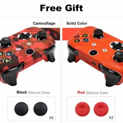 ControladorSilicone protective case cover - Xbox One - slim controller - with 2 grip caps