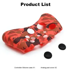 ControladorSilicone protective case cover - Xbox One - slim controller - with 2 grip caps
