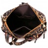 MochilasLeather backpack - with multicolored strap