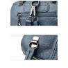 MochilasLeather shoulder bag - with multi zippers / hand strap