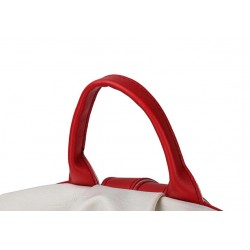 MochilasLeather backpack - anti-theft - with multiple pockets / zippers / hand straps