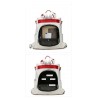MochilasLeather backpack - anti-theft - with multiple pockets / zippers / hand straps