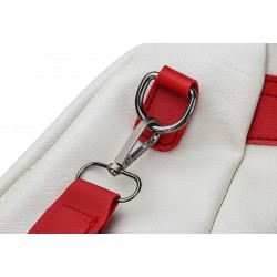 MochilasLeather backpack - anti-theft - with multiple pockets / zippers / hand straps