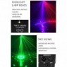 Iluminación de escenarios y eventosLámpara de discoteca de 9 haces - RGB - DMX - LED - proyector de luz - láser - control rem...