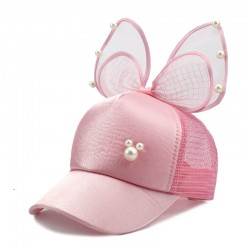 Gorras y sombrerosBunny ears - girls baseball cap - with pearl decoration