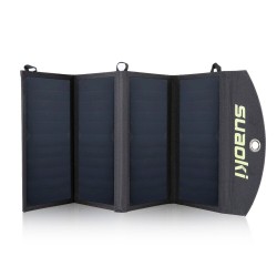 CargadoresPanel solar - cargador de batería - plegable - impermeable - dual 5V/2.1A USB - 25W