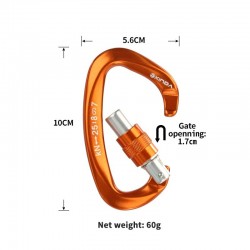 Herramientas de supervivenciaBuckle - carabiner - climbing safety equiment - rock climbing