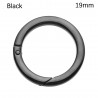 Spring O-ring buckle - round push trigger - hook - carabiner - 19mm - 25mm - 32mm - 38mmKeyrings
