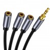 DivisorAudio splitter - 3 female to 1 male - 3.5mm jack - iPhone / Samsung / MP3 player