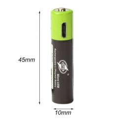 Batería y CargadoresRechargeable batteries -1.5 v -600mah - 4pcs- USB - quick charging