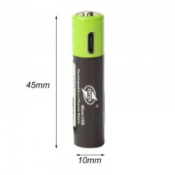 Batería y CargadoresRechargeable batteries -1.5 v -600mah - 4pcs- USB - quick charging