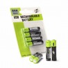 Batería y CargadoresRechargeable batteries -1.5 v -600mah - 4pcs- USB - quick charging