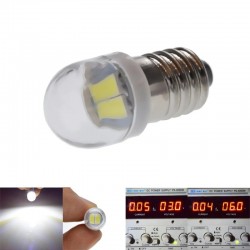 E10Flashlight bulbs - 2pcs - 3V 6V - led - xenon white