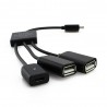 Divisor4-3 in 1 cable adapter / splitter - micro USB / OTG / HUB - smartphones