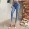 Sexy skinny jeans - high waist - with pockets / from buttons - elasticPants
