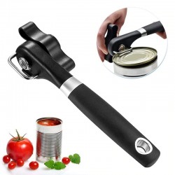 CocinaCan opener - manual - stainless steel - smooth edge -heavy duty - anti-slip