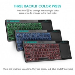 TecladosK18 Plus wireless keyboard - English / Russian / Hebrew - 3LED