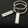 llaveroAnti-lost keychain - name / phone number - stainless steel