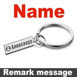 llaveroAnti-lost keychain - name / phone number - stainless steel