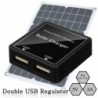Paneles solaresDouble USB regulator - 5V-20V - solar charger - phones / power bank / fans