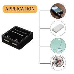 Paneles solaresDouble USB regulator - 5V-20V - solar charger - phones / power bank / fans