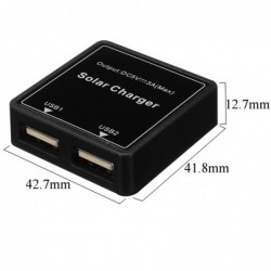Paneles solaresDouble USB regulator - 5V-20V - solar charger - phones / power bank / fans