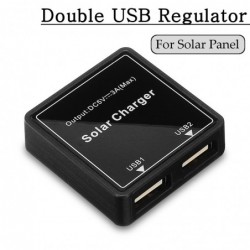 Paneles solaresDouble USB regulator - 5V-20V - solar charger - phones / power bank / fans