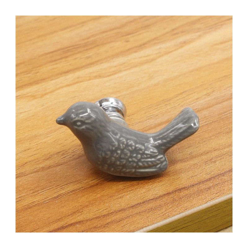 Dove shaped knob - furniture handle - ceramicFurniture