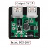 Paneles solaresDouble USB regulator - 5V-20V - solar charger - phones / power bank / fans