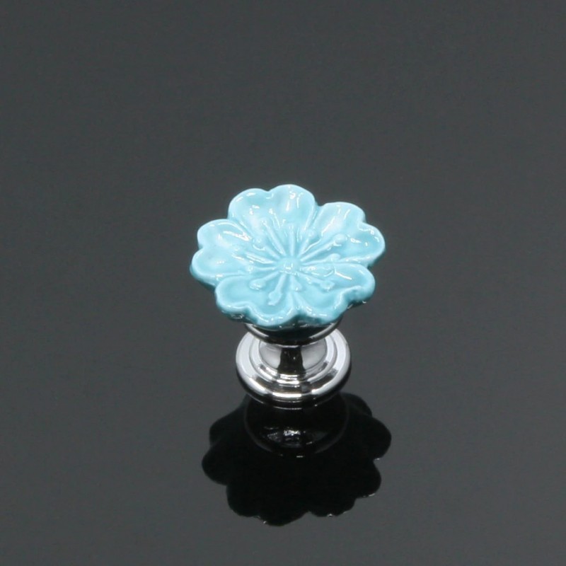 MueblesOrchid shaped knobs - ceramic - cabinets / cupboards / handles